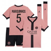 Camisa de time de futebol Paris Saint-Germain Marquinhos #5 Replicas 3º Equipamento Infantil 2024-25 Manga Curta (+ Calças curtas)